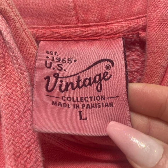 Seaside Oregon Pink Hoodie Sweatshirt - Picture 4 of 5